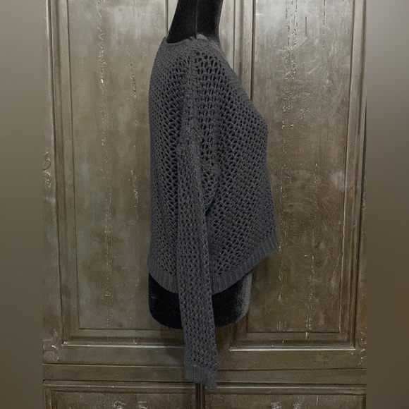 Qa Cropped oversized black knitted sweater Size small - Picture 3 of 9